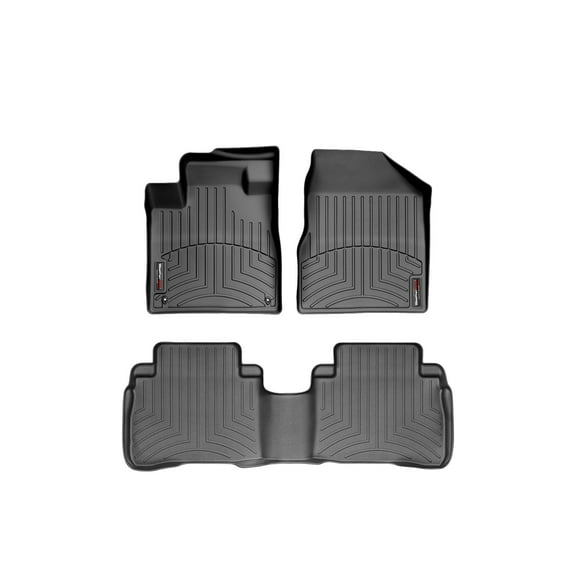 WeatherTech Custom Fit FloorLiners compatible with 2009-2010 Nissan Murano - 1st & 2nd Row, Black