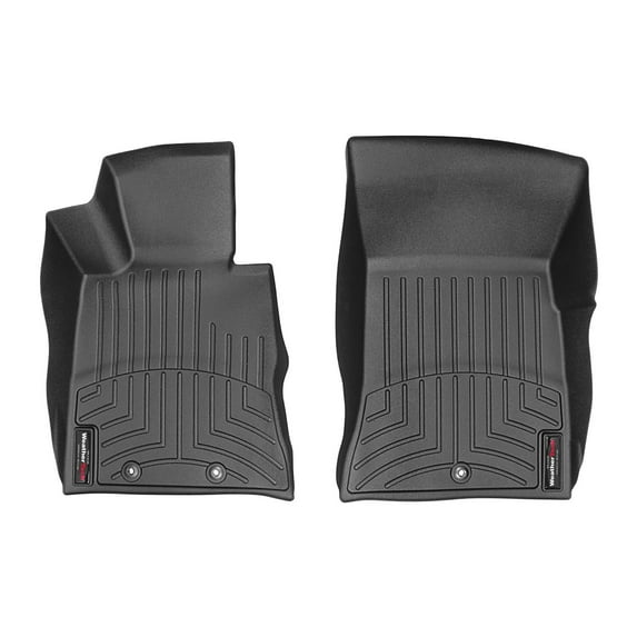 WeatherTech Custom Fit FloorLiners compatible with 2009-2012 Hyundai Genesis - 1st Row (Driver & Passenger), Black