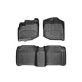 thumbnail image 1 of WeatherTech Custom Fit FloorLiners compatible with 2009-2013 Honda Fit - 1st & 2nd Row, Black, 1 of 5