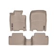thumbnail image 1 of WeatherTech Custom Fit FloorLiners compatible with 2009-2014 Acura TSX - 1st & 2nd Row, Tan, 1 of 5