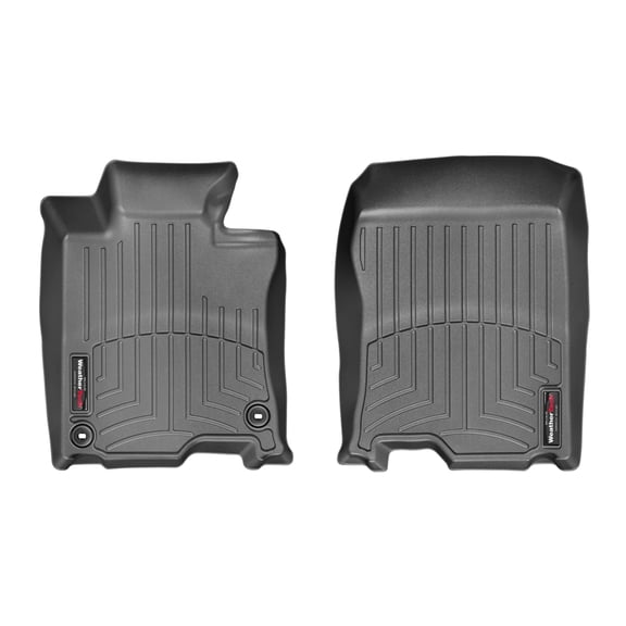 WeatherTech Custom Fit FloorLiners compatible with 2009-2014 Acura TSX - 1st Row (Driver & Passenger), Black