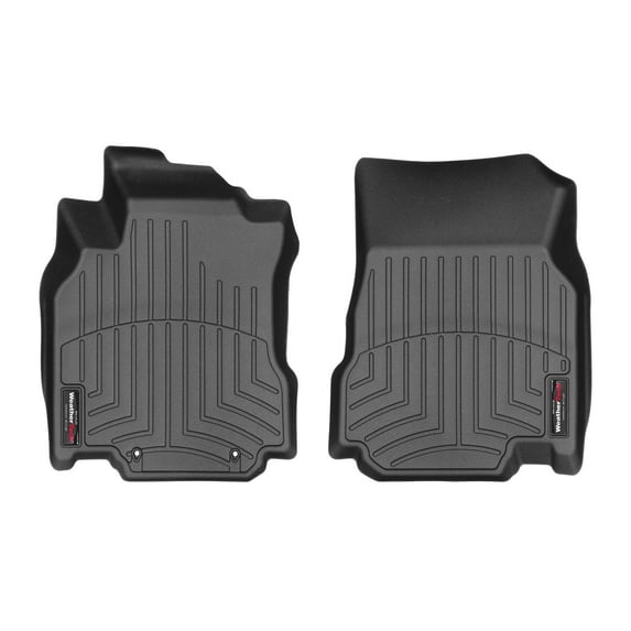 WeatherTech Custom Fit FloorLiners compatible with 2009-2014 Nissan Cube - 1st Row (Driver & Passenger), Black