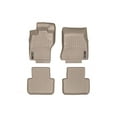 thumbnail image 1 of WeatherTech Custom Fit FloorLiners compatible with 2009-2015 Jaguar XF - 1st & 2nd Row (2-pc. Rear Liner), Tan, 1 of 5