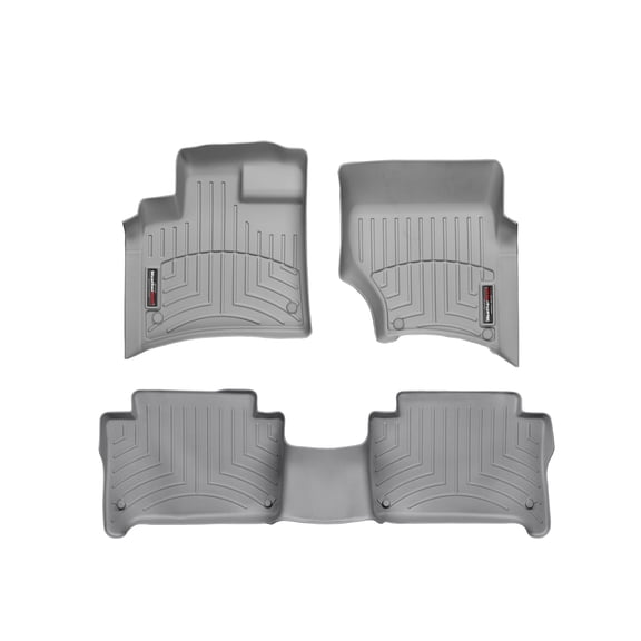 WeatherTech Custom Fit FloorLiners compatible with 2011-2015 Audi Q7 - 1st & 2nd Row, Grey