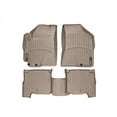 thumbnail image 1 of WeatherTech Custom Fit FloorLiners compatible with 2010-2012 Hyundai Santa Fe - 1st & 2nd Row, Tan, 1 of 5