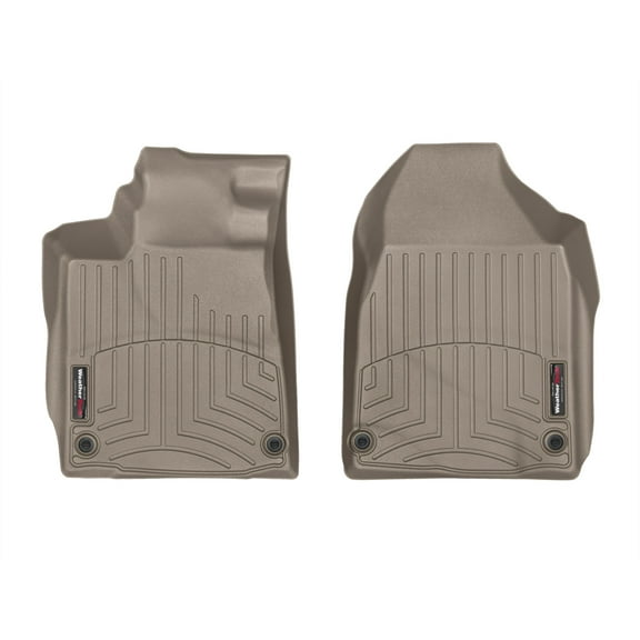 WeatherTech Custom Fit FloorLiners compatible with 2010-2013 Acura ZDX - 1st Row (Driver & Passenger), Tan