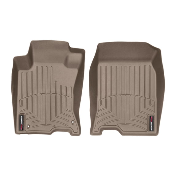 WeatherTech Custom Fit FloorLiners compatible with 2010-2015 Honda Crosstour - 1st Row (Driver & Passenger), Tan
