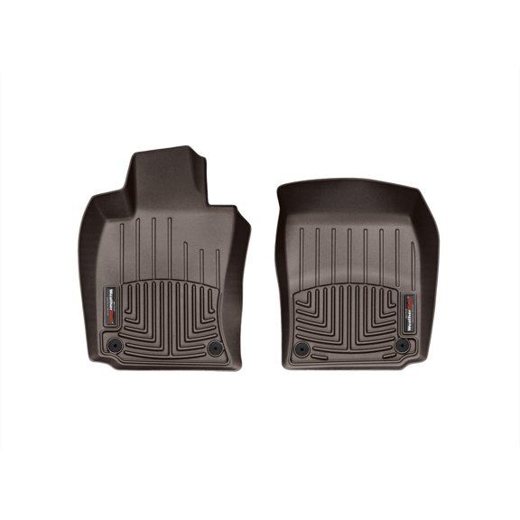 WeatherTech Custom Fit FloorLiners compatible with 2010-2016 Porsche Panamera - 1st Row (Driver & Passenger), Cocoa