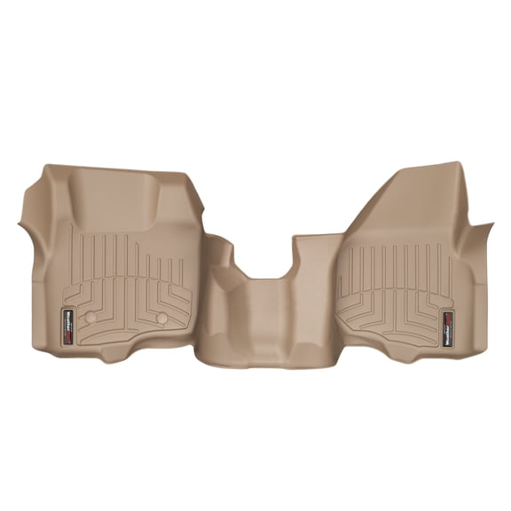 WeatherTech Custom Fit FloorLiners compatible with 2011-2011 Ford Super Duty - 1st Row - Over The Hump, Tan