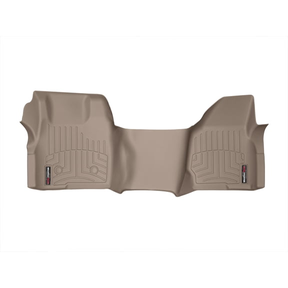 WeatherTech Custom Fit FloorLiners compatible with 2011-2011 Ford Super Duty - 1st Row - Over The Hump, Tan