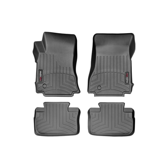 WeatherTech Custom Fit FloorLiners compatible with 2011-2014 Cadillac CTS - 1st & 2nd Row (2-pc. Rear Liner), Black