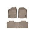 thumbnail image 1 of WeatherTech Custom Fit FloorLiners compatible with 2011-2014 Ford Edge - 1st & 2nd Row, Tan, 1 of 5