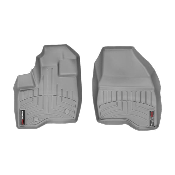 WeatherTech Custom Fit FloorLiners compatible with 2011-2014 Ford Explorer - 1st Row (Driver & Passenger), Grey