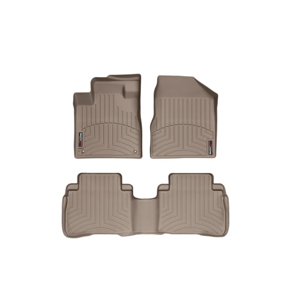 WeatherTech Custom Fit FloorLiners compatible with 2009-2010 Nissan Murano - 1st & 2nd Row, Tan