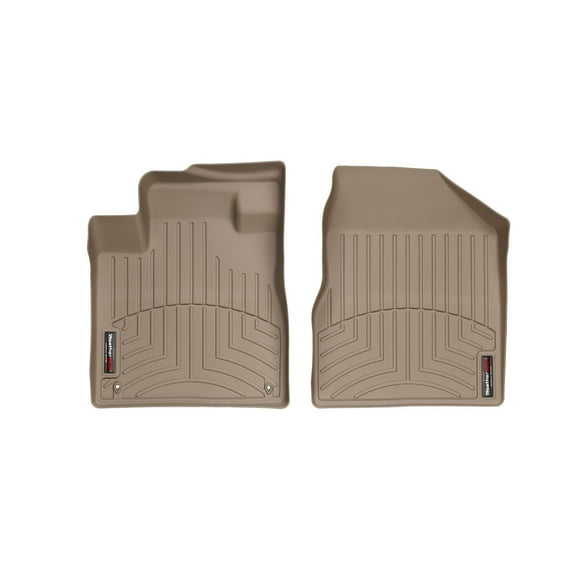 WeatherTech Custom Fit FloorLiners compatible with 2009-2010 Nissan Murano - 1st Row (Driver & Passenger), Tan