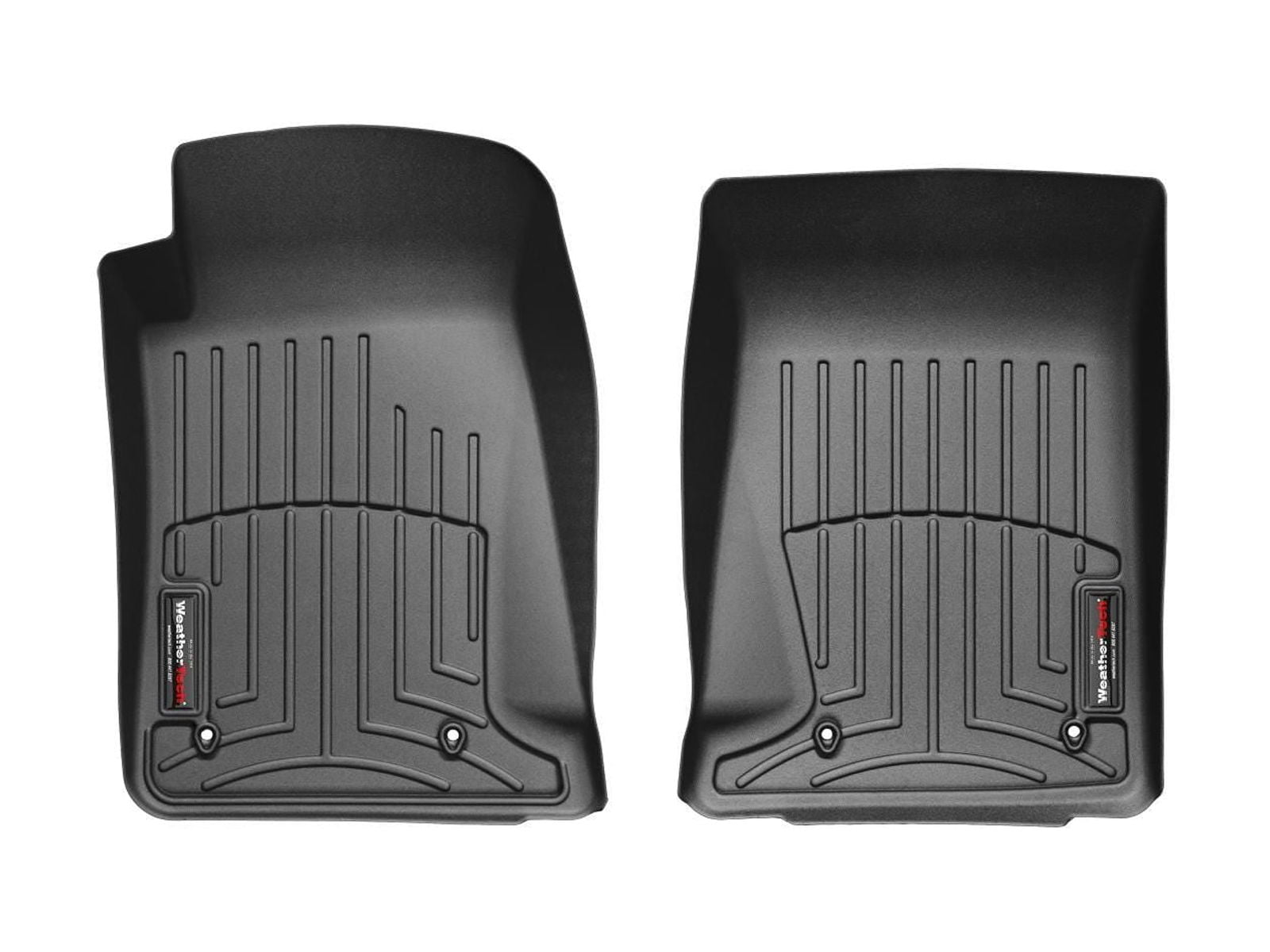 WeatherTech Custom Fit FloorLiners compatible with 2011-2015 Chevrolet Camaro - 1st Row (Driver & Passenger), Black
