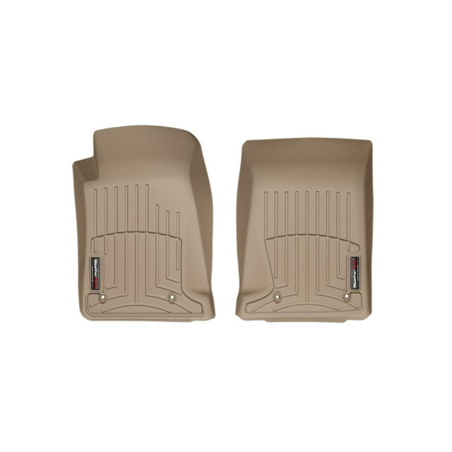 WeatherTech Custom Fit FloorLiners compatible with 2011-2015 Chevrolet Camaro - 1st Row (Driver & Passenger), Tan