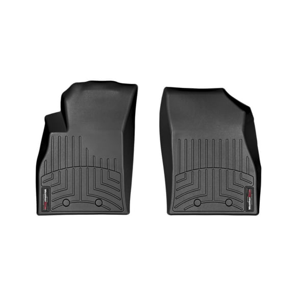 WeatherTech Custom Fit FloorLiners compatible with 2011-2015 Chevrolet Volt - 1st Row (Driver & Passenger), Black
