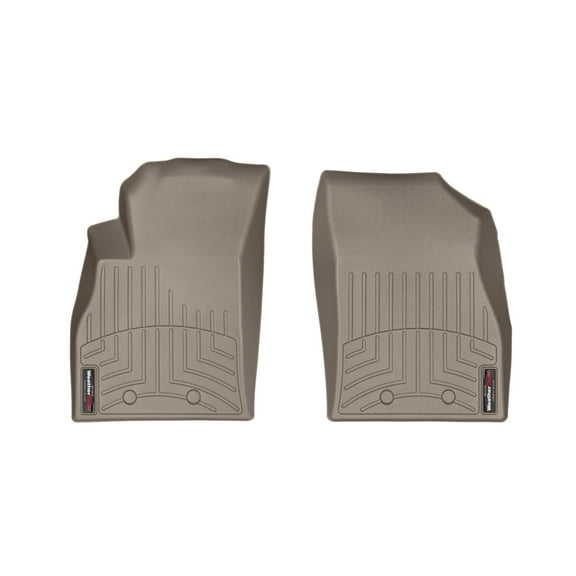 WeatherTech Custom Fit FloorLiners compatible with 2011-2015 Chevrolet Volt - 1st Row (Driver & Passenger), Tan