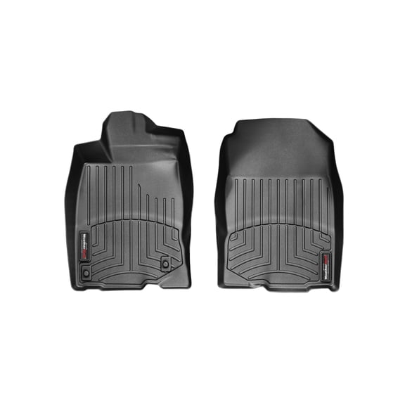 WeatherTech Custom Fit FloorLiners compatible with 2011-2016 Honda CR-Z - 1st Row (Driver & Passenger), Black