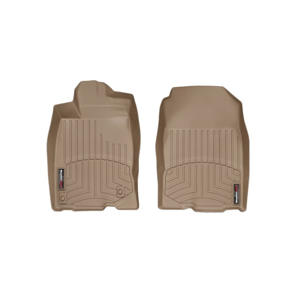 WeatherTech Custom Fit FloorLiners compatible with 2011-2016 Honda CR-Z - 1st Row (Driver & Passenger), Tan