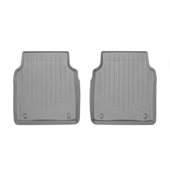 WeatherTech Custom Fit FloorLiners compatible with 2011-2018 Audi A8L - 2nd Row (2-Piece Liner), Grey