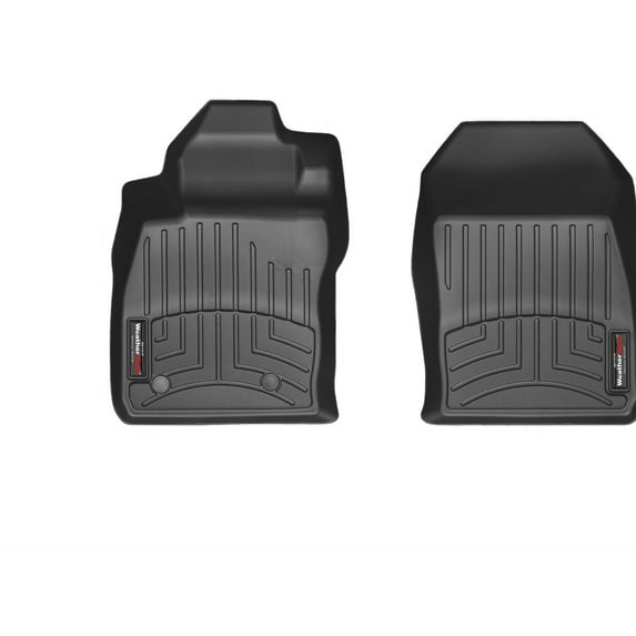 WeatherTech Custom Fit FloorLiners compatible with 2014-2019 Ford Fiesta - 1st Row (Driver & Passenger), Black