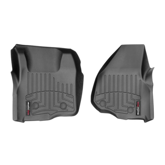 WeatherTech Custom Fit FloorLiners compatible with 2012-2012 Ford Super Duty - 1st Row (Driver & Passenger), Black