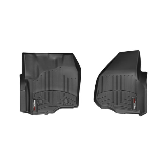 WeatherTech Custom Fit FloorLiners compatible with 2012-2012 Ford Super Duty - 1st Row (Driver & Passenger), Black