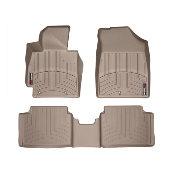 WeatherTech Custom Fit FloorLiners compatible with 2012-2017 Hyundai Veloster - 1st & 2nd Row, Tan