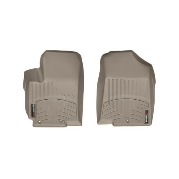 WeatherTech Custom Fit FloorLiners compatible with 2012-2017 Kia Rio - 1st Row (Driver & Passenger), Tan