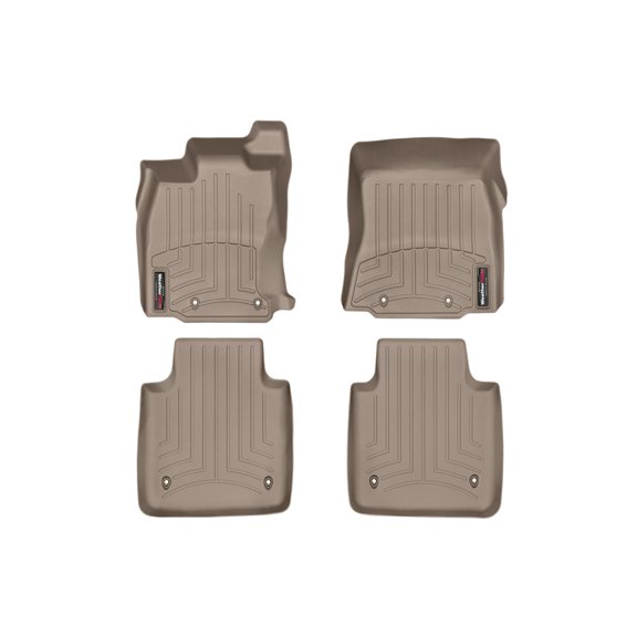 WeatherTech Custom Fit FloorLiners compatible with 2013-2013 Jaguar XJ Series - 1st & 2nd Row (2-pc. Rear Liner), Tan
