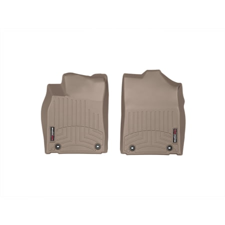 WeatherTech Custom Fit FloorLiners compatible with 2013-2015 Lexus ES - 1st Row (Driver & Passenger), Tan