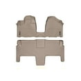 thumbnail image 1 of WeatherTech Custom Fit FloorLiners compatible with 2013-2016 Chrysler Town & Country Van - 1st Row Over-The-Hump & 2nd Row, Tan, 1 of 5