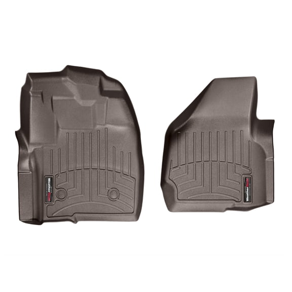 WeatherTech Custom Fit FloorLiners compatible with 2013-2016 Ford Super Duty - 1st Row (Driver & Passenger), Cocoa