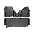 thumbnail image 1 of WeatherTech Custom Fit FloorLiners compatible with 2013-2016 Ford Super Duty - 1st Row Over-The-Hump & 2nd Row, Black, 1 of 5