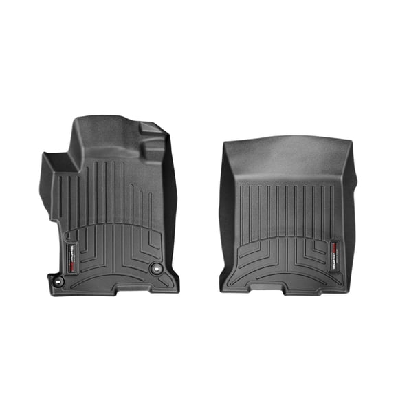 WeatherTech Custom Fit FloorLiners compatible with 2013-2017 Honda Accord - 1st Row (Driver & Passenger), Black