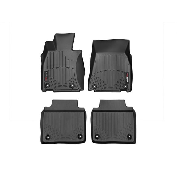 WeatherTech Custom Fit FloorLiners compatible with 2013-2017 Lexus LS - 1st & 2nd Row (2-pc. Rear Liner), Black