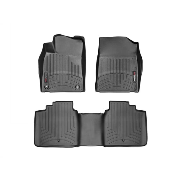 WeatherTech Custom Fit FloorLiners compatible with 2013-2018 Toyota Avalon - 1st & 2nd Row, Black