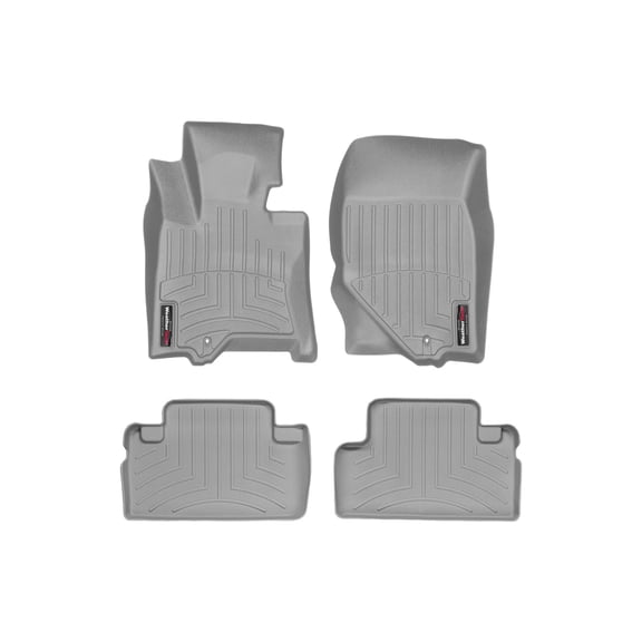 WeatherTech Custom Fit FloorLiners compatible with Infiniti EX, QX50 - 1st & 2nd Row (2-pc. Rear Liner), Grey