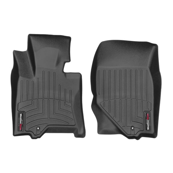WeatherTech Custom Fit FloorLiners compatible with Infiniti QX50, EX - 1st Row (Driver & Passenger), Black