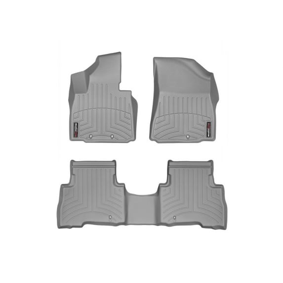 WeatherTech Custom Fit FloorLiners compatible with 2014-2015 Kia Sorento - 1st & 2nd Row, Grey