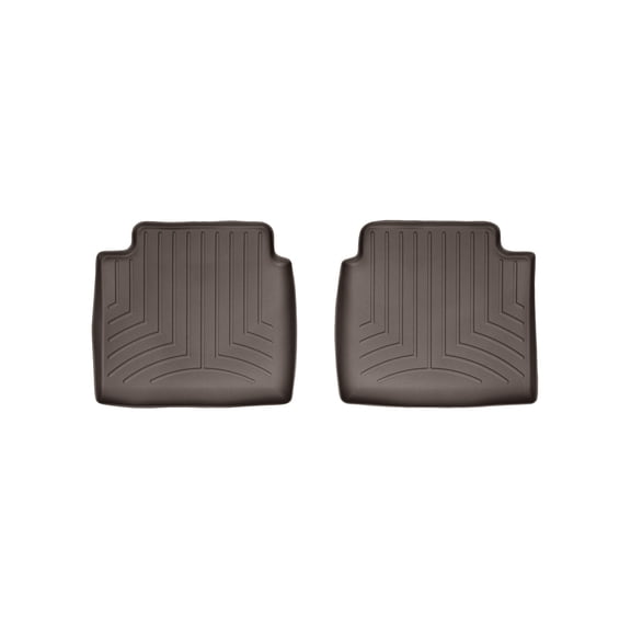 WeatherTech Custom Fit FloorLiners compatible with 2014-2016 Buick LaCrosse - 2nd Row (2-Piece Liner), Cocoa