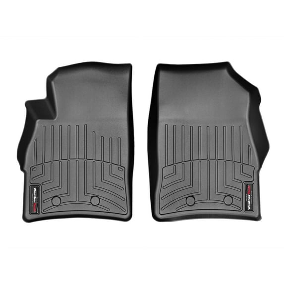 WeatherTech Custom Fit FloorLiners compatible with 2014-2016 Cadillac ELR - 1st Row (Driver & Passenger), Black