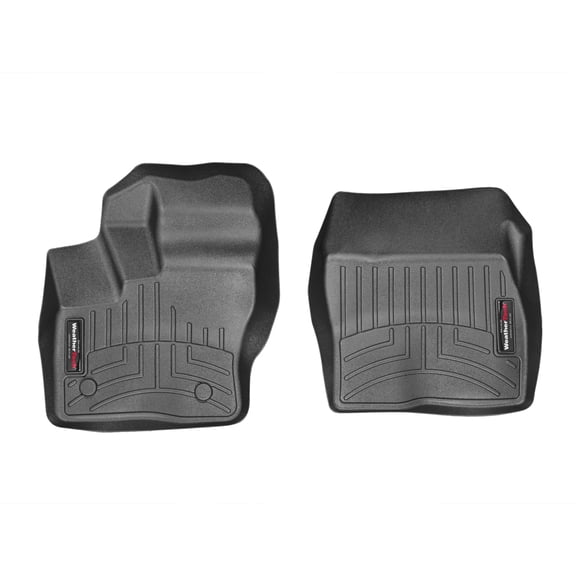 WeatherTech Custom Fit FloorLiners compatible with 2014-2017 Ford Transit Connect - 1st Row (Driver & Passenger), Black