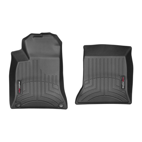 WeatherTech Custom Fit FloorLiners compatible with 2014-2017 Mercedes B-Class Electric Drive - 1st Row (Driver & Passenger), Black