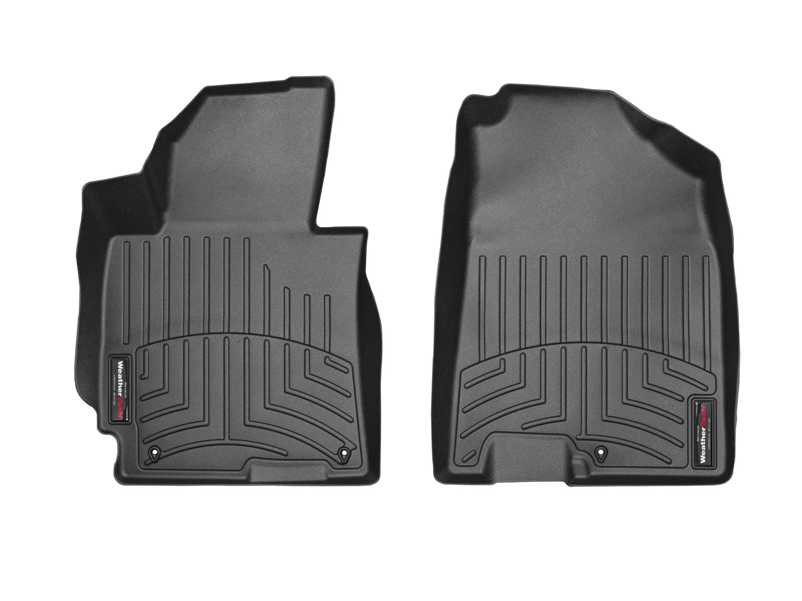 WeatherTech Custom Fit FloorLiners compatible with 2014-2018 Kia Forte - 1st Row (Driver & Passenger), Black