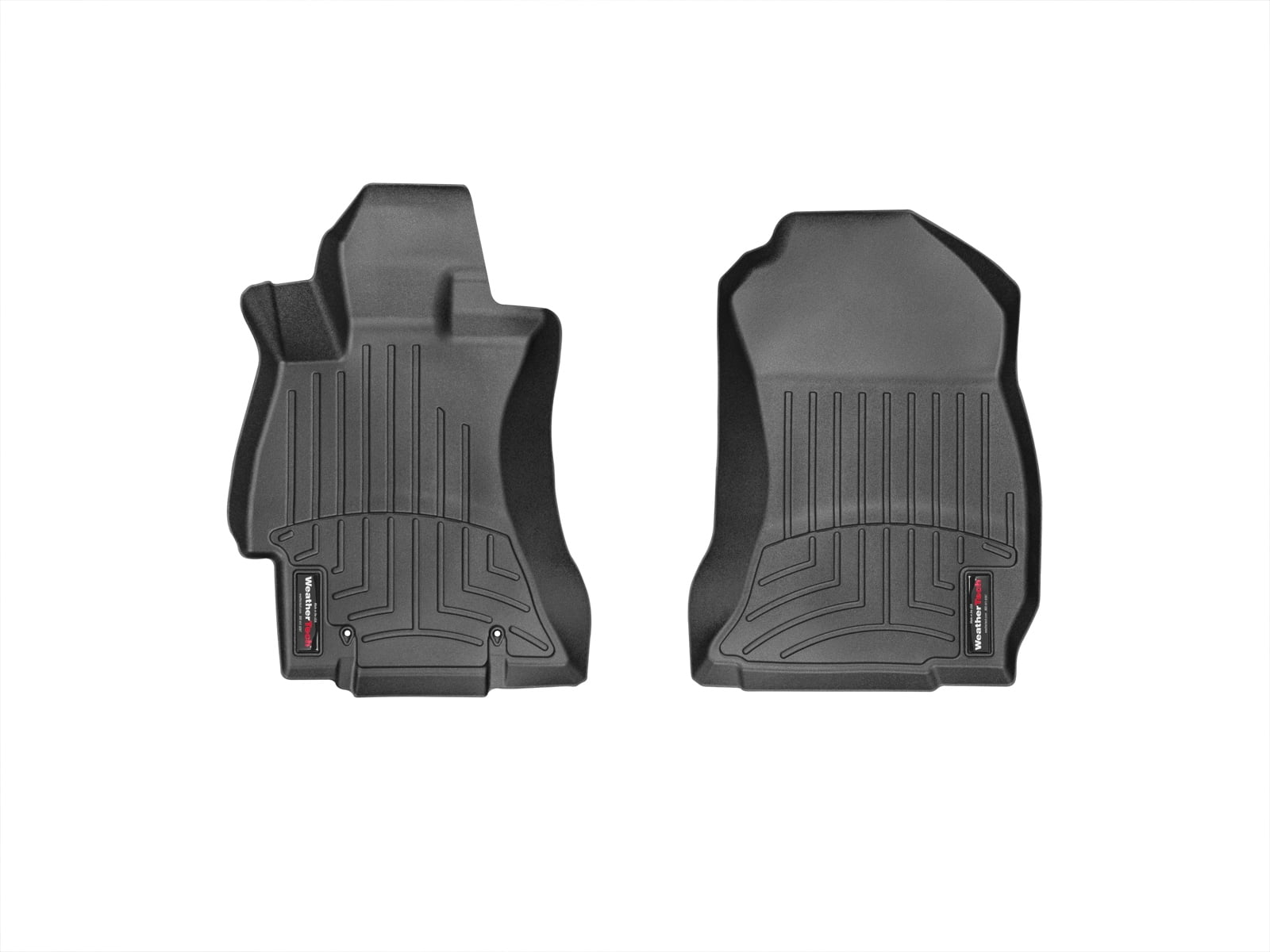 WeatherTech Custom Fit FloorLiners compatible with 2014-2018 Subaru Forester - 1st Row (Driver & Passenger), Black