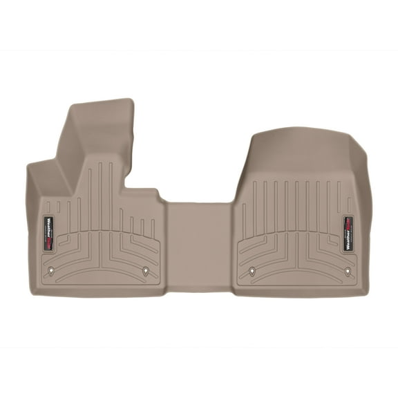 WeatherTech Custom Fit FloorLiners compatible with 2014-2019 BMW i3 - 1st Row - Over The Hump, Tan
