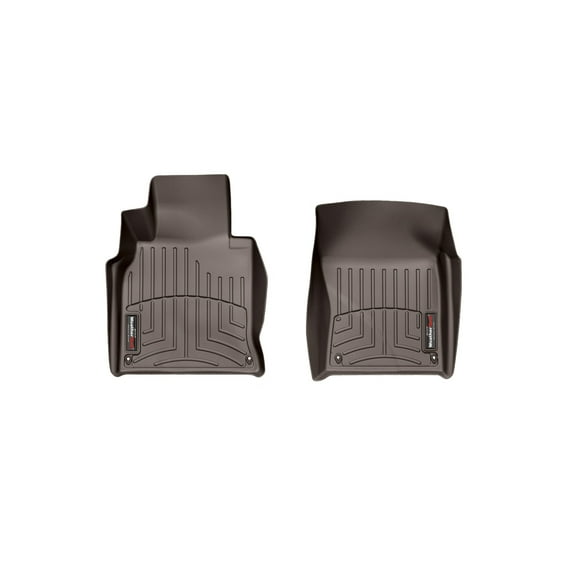 WeatherTech Custom Fit FloorLiners compatible with 2014-2019 Infiniti Q70 - 1st Row (Driver & Passenger), Cocoa